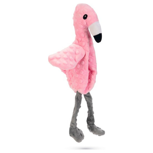 Beeztees Plüschspielzeug Flamingo Quak rosa