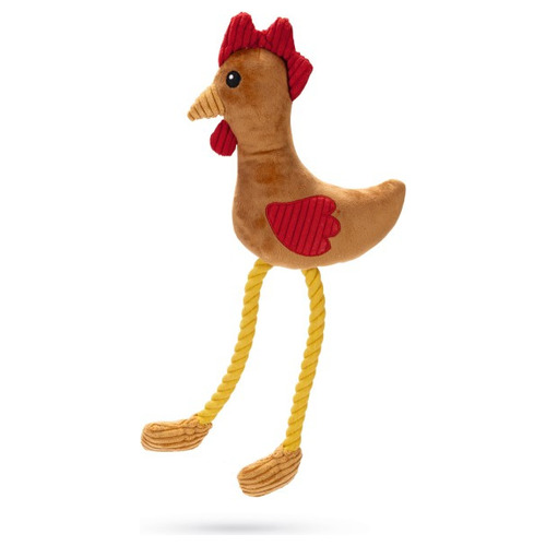 Beeztees Plüschspielzeug Huhn Kippi braun