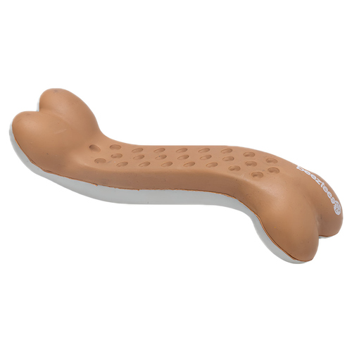 weitere Abbildung Beeztees Puppy Dental Knochen Nens terrakotta/grau aus Gummi