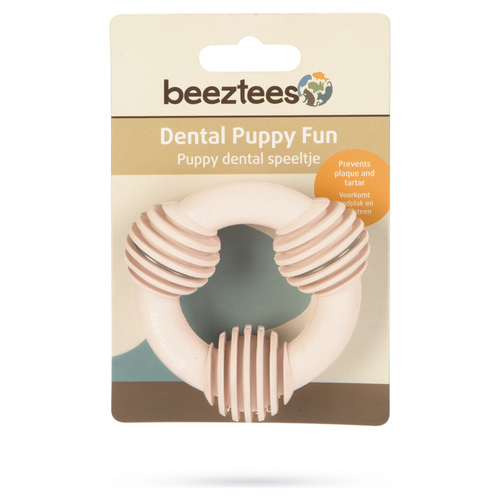 weitere Abbildung Beeztees Puppy Gummispielzeug Dental Ring pink