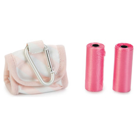 Abbildung Beeztees Puppy Kotttenspender mit Tasche rosa