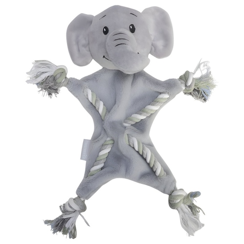 Beeztees Puppy Kuscheltier mit Seil Elefant