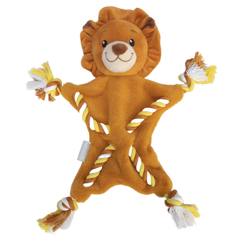 Beeztees Puppy Kuscheltier mit Seil Löwe