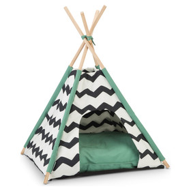 Abbildung Beeztees Tipi Tent Kioni schwarz-wei