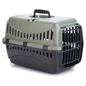 Abbildung Beeztees Transportbox Gipsy Eco fr Hunde grau-schwarz