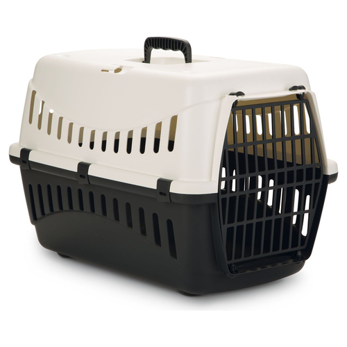 weitere Abbildung Beeztees Transportbox Gypsy creme/anthrazit fr Katzen