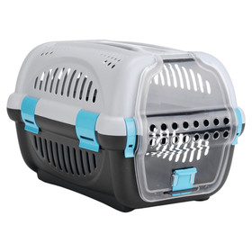 Abbildung Beeztees Transportbox Rhino grau/blau fr Hunde