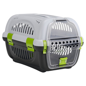 Abbildung Beeztees Transportbox Rhino grau/grn fr Katzen