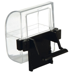 Abbildung Beeztees Vogel Futter-und Wassernapf transparent/schwarz - 2er Pack