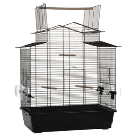 Abbildung Beeztees Vogelkfig Big Iza 3 Open schwarz
