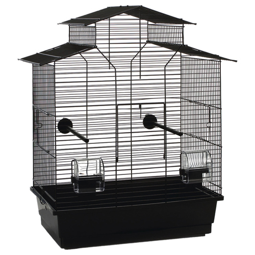 Beeztees Vogelkäfig Iza 2 Pagoda schwarz