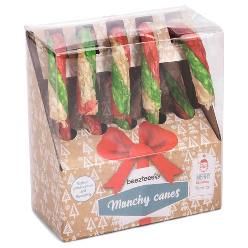 Beeztees Weihnachtskaustock in Geschenkbox - 5 Stück