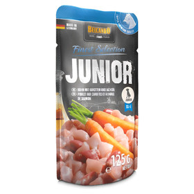 Abbildung Belcando Junior Huhn mit Karotten und Lachsl 125 g