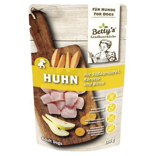 Bettys Landhausküche Huhn mit Süßkartoffel 125 g - 10 Stück
