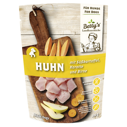 Bettys Landhausküche Huhn mit Süßkartoffel 300 g - 10 Stück