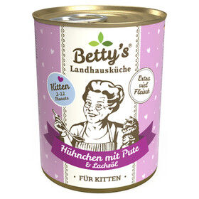 Abbildung Bettys Landhauskche Kitten Hhnchen mit Pute 400 g - 6 Stck