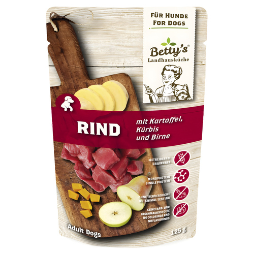 Bettys Landhausküche Rind mit Kartoffel 125 g - 10 Stück
