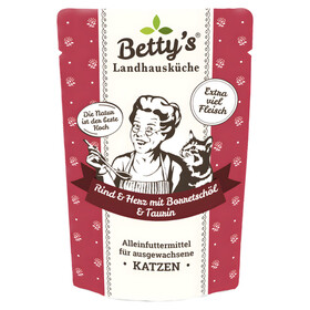 Abbildung Bettys Landhauskche Rind & Herz mit Borretschl & Taurin 100 g - 12 Stck