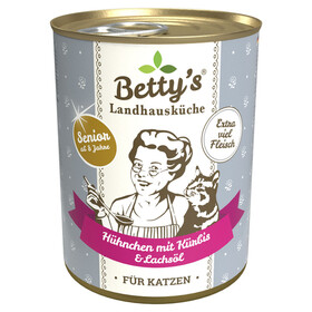 Abbildung Bettys Landhauskche Senior Hhnchen mit Krbis & Lachsl 400 g - 6 Stck