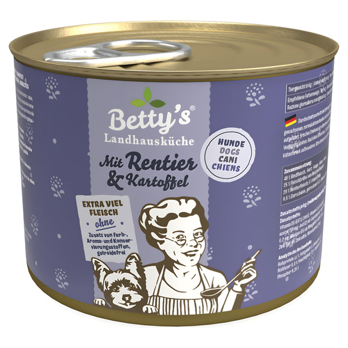 Bettys Landhausküche mit Rentier & Kartoffel 200 g - 6 Stück