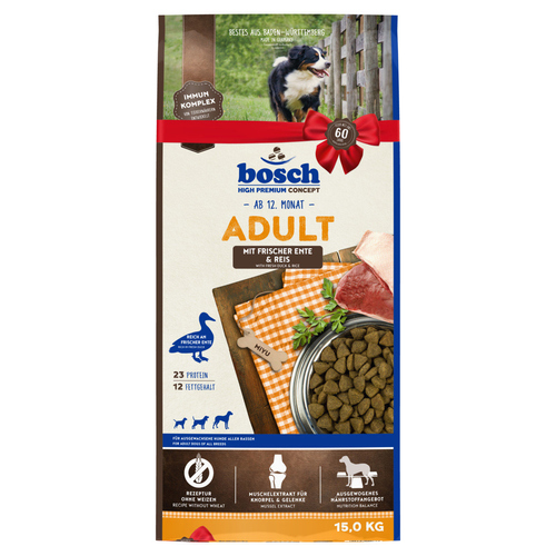 Bosch Adult mit Ente & Reis 15 kg