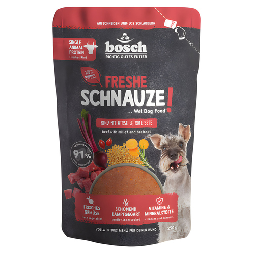 Bosch Freshe Schnauze Rind + Hirsch + rote Bete 250 g - 8 Stück