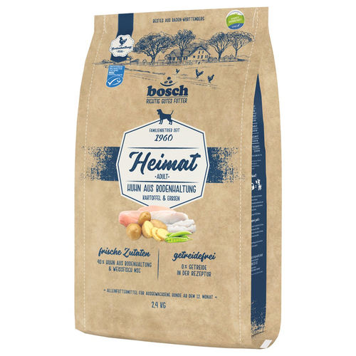 Bosch Heimat Adult mit Huhn aus Bodenhaltung, Kartoffeln & Erbsen 2,4 kg