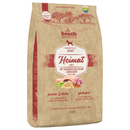 Bosch Heimat Adult mit Schwäbisch-hällischem Landschwein, Reis & Hirse 1 kg