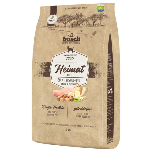 Bosch Heimat Adult mit Tierwohl-Pute, Maroni & Pastinake 1 kg