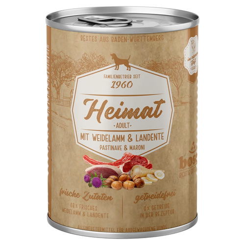 Bosch Heimat Adult mit Weidelamm & Landente 400 g - 12 Stück