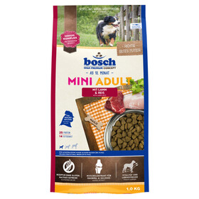 Abbildung Bosch Mini Adult mit Lamm & Reis 1 kg