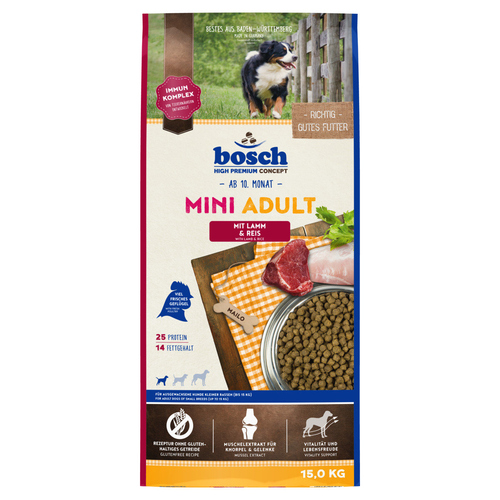 Bosch Mini Adult mit Lamm & Reis 15 kg