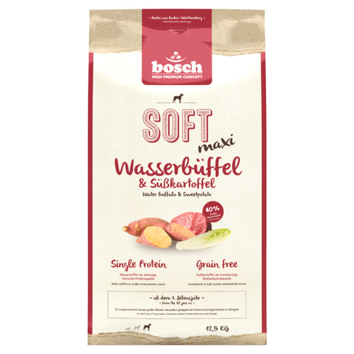 Bosch SOFT Maxi mit Wasserbüffel & Süßkartoffel 12,5 kg