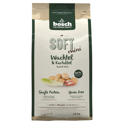 Bosch SOFT Mini mit Wachtel & Kartoffel 1 kg