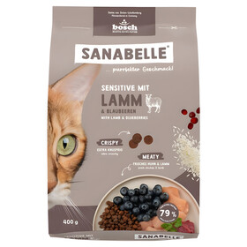 Abbildung Bosch Sanabelle Sensitive mit Lamm 400 g