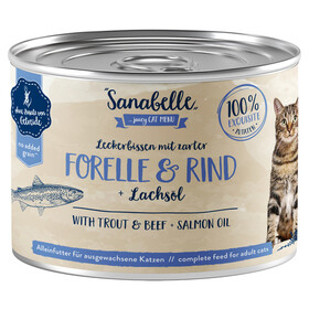 Abbildung Bosch Sanabelle mit Forelle & Rind 195 g - 6 Stck