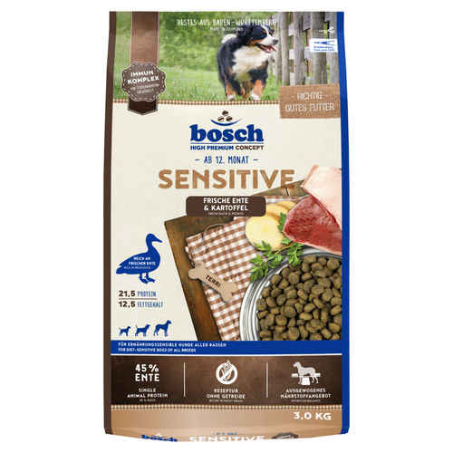 Bosch Sensitive mit Ente & Kartoffel 3 kg