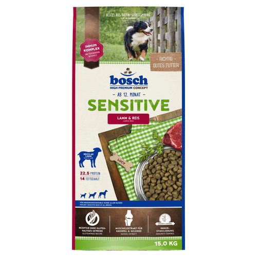 Bosch Sensitive mit Lamm & Reis 15 kg