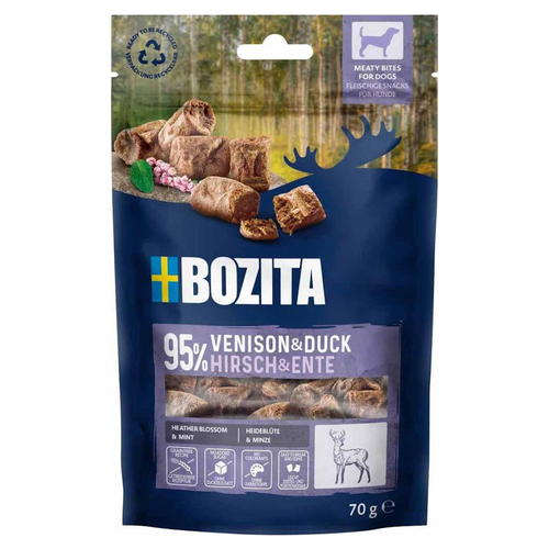 Bozita Meaty Bites Hirsch & Ente Duo-Protein 70 g