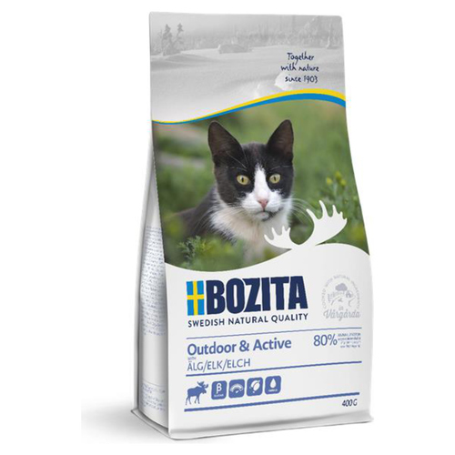 Bozita Outdoor & Active Elch 400g | Trockenfutter fr aktive Katzen