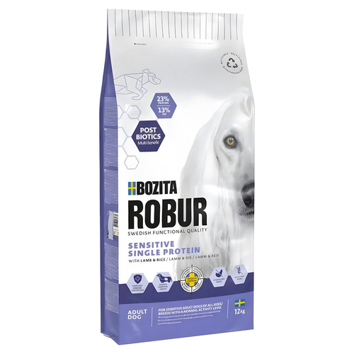 Bozita Robur Adult Sensitive Single Protein Lamm 12 kg