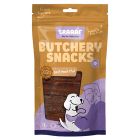 Braaaf Hundesnack Butchery D&ouml;rrfleisch flach 125 g