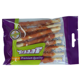 Braaaf Hundesnack Rawhide Roll Sticks Huhn 80 g