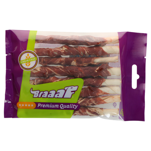 Braaaf Hundesnack Rawhide Roll Sticks Lamm & Fisch 80 g