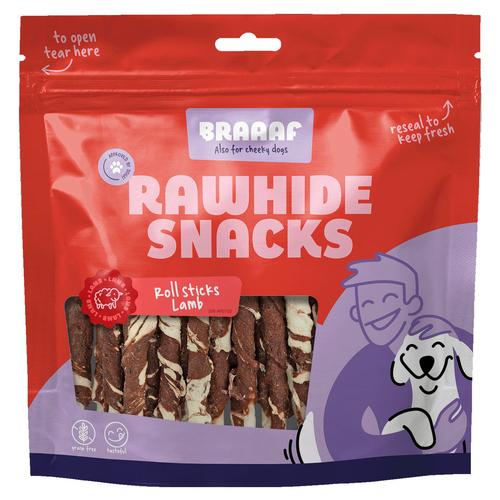 Hundesnack Rawhide Roll Sticks Lamm & Fisch 80 g, Abbildung 1