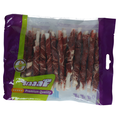 Braaaf Hundesnack Rawhide Roll Sticks Rind & Fisch 80 g