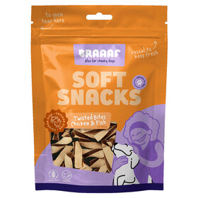 Braaaf Hundesnack Soft Snack Gedrehte Bites Huhn & Fisch 85 g