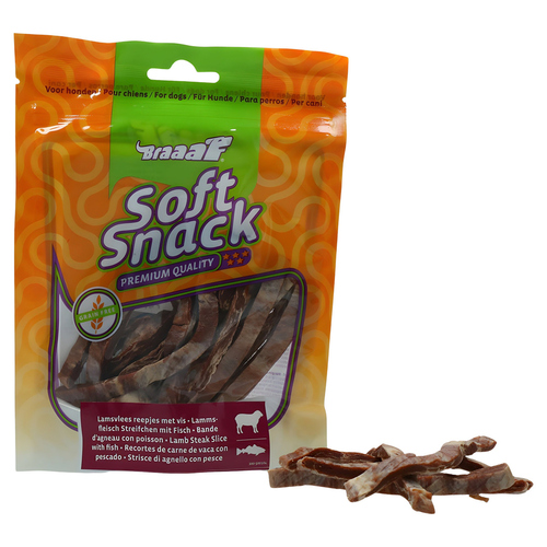 Braaaf Hundesnack Soft Snack Slices Lamm & Fisch 85 g