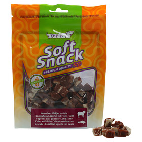 Braaaf Hundesnack Soft Snack W&uuml;rfel Lamm & Fisch 85 g