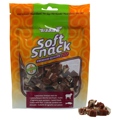 Braaaf Hundesnack Soft Snack Würfel Lamm & Fisch 85 g
